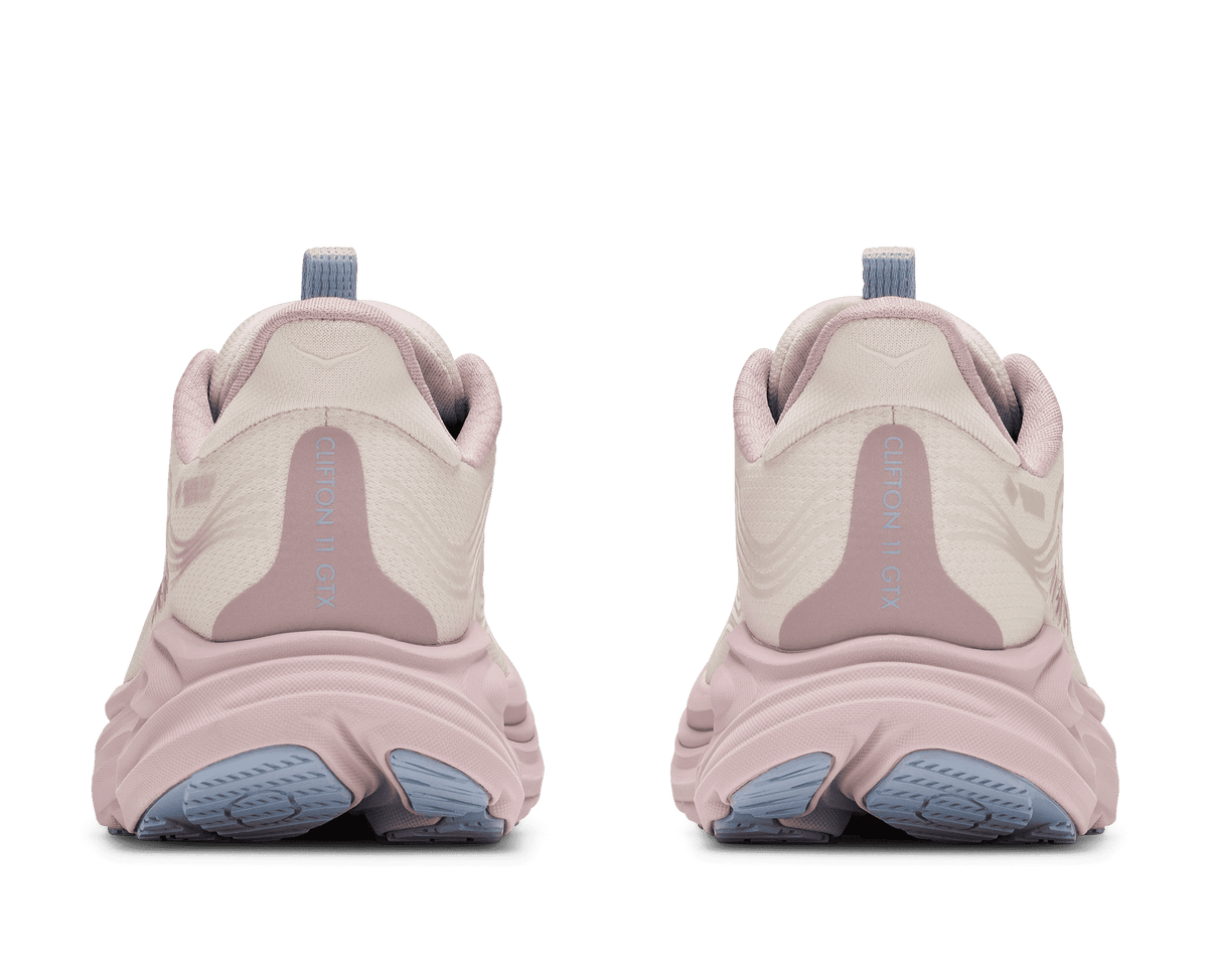 HOKA Women's Clifton 11 GTX Glm - ALABASTER / PINK OPAL (Wide)