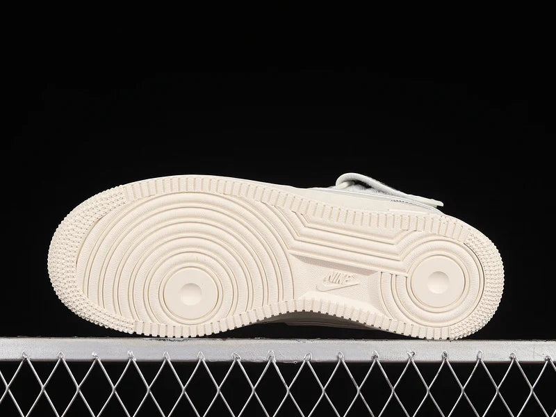 Nike Air Force 1 Mid Reflective "Triple Cream/Grey"