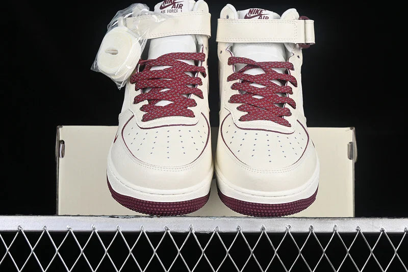 Nike Air Force 1 Mid "Sail/Crimson"