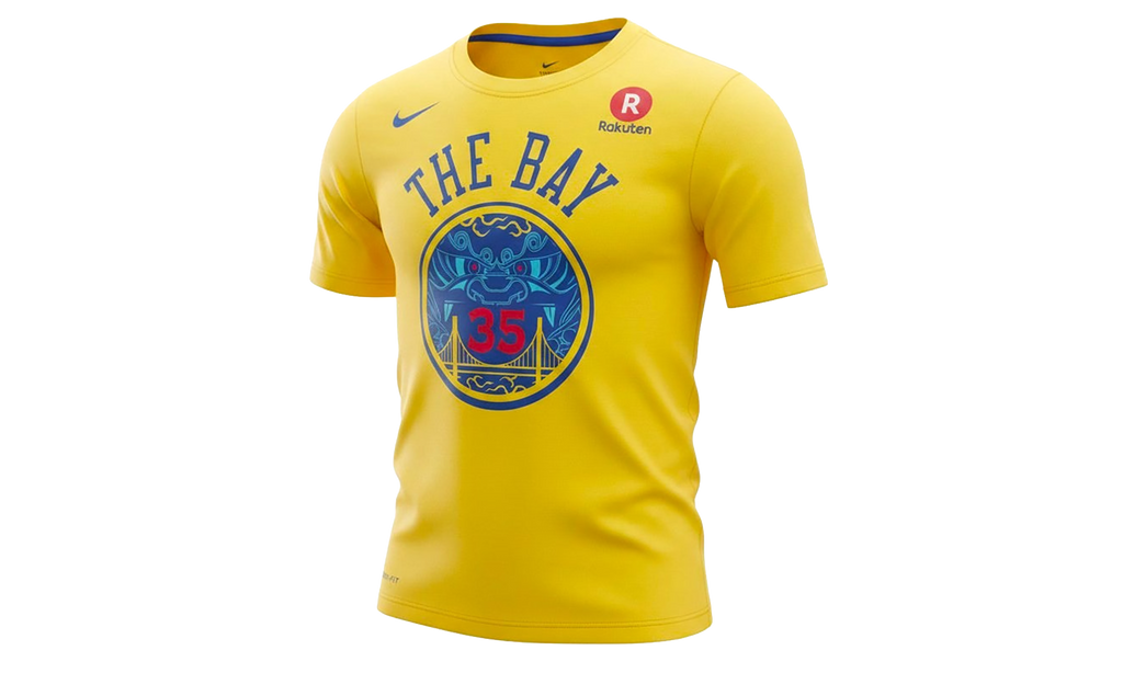 NBA GS Warrior Chinese Heritage T-Shirt GS "Kevin Durant - Yellow" 9Z2B7NAAC WARKD