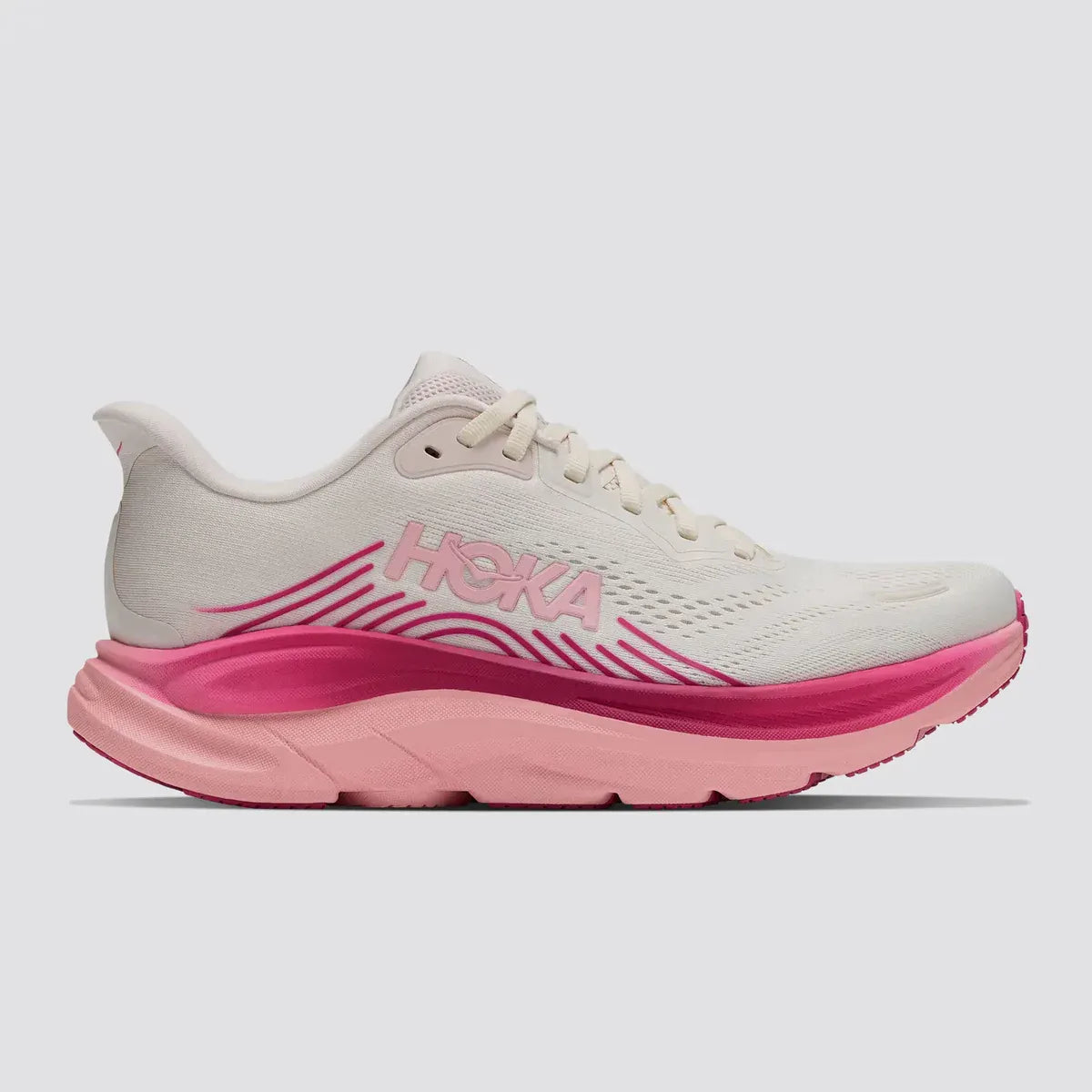 HOKA Women's CLIFTON 11 - ROSE CREAM / DEWY PINK