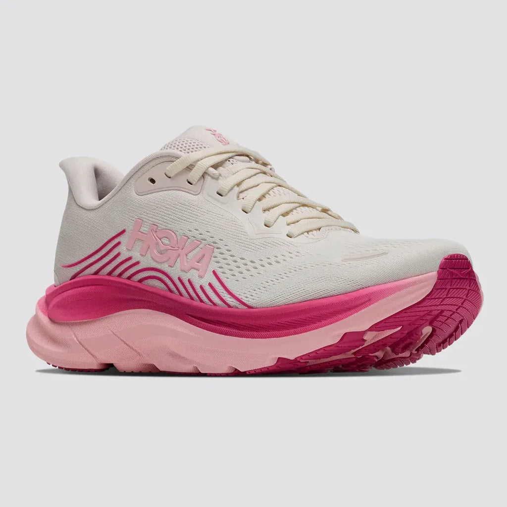 HOKA Women's CLIFTON 11 - ROSE CREAM / DEWY PINK