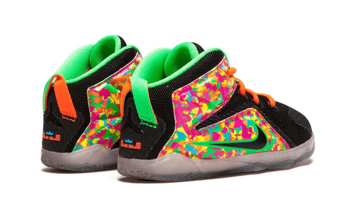 Lebron 12 (TD) "BLACK/BLACK-MULTI-COLOR" 685185 008