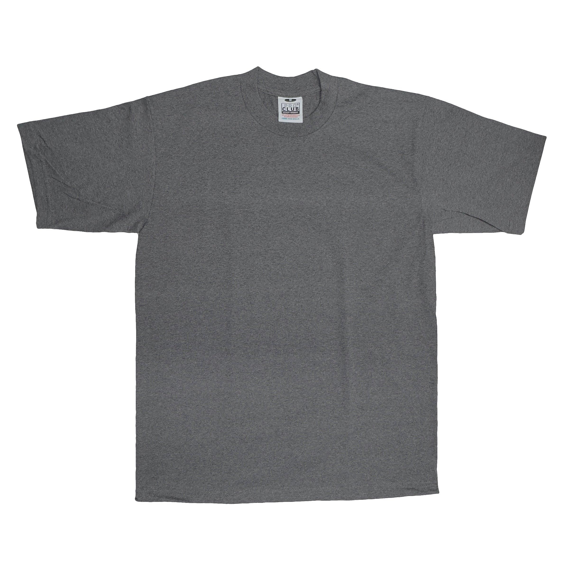 Pro Club Men's Heavyweight Cotton Short Sleeve Crew Neck T-Shirt