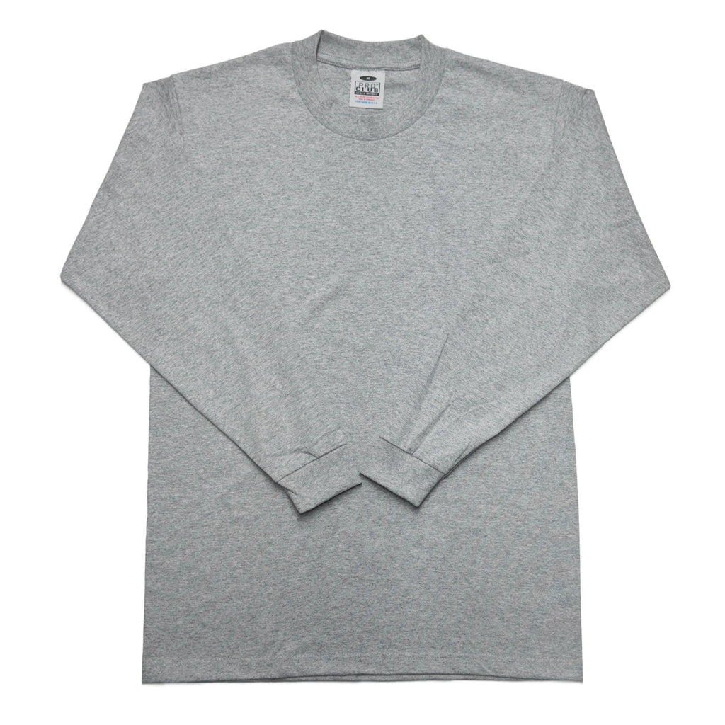Pro Club Men's Heavyweight Cotton Long Sleeve Crew Neck T-Shirt