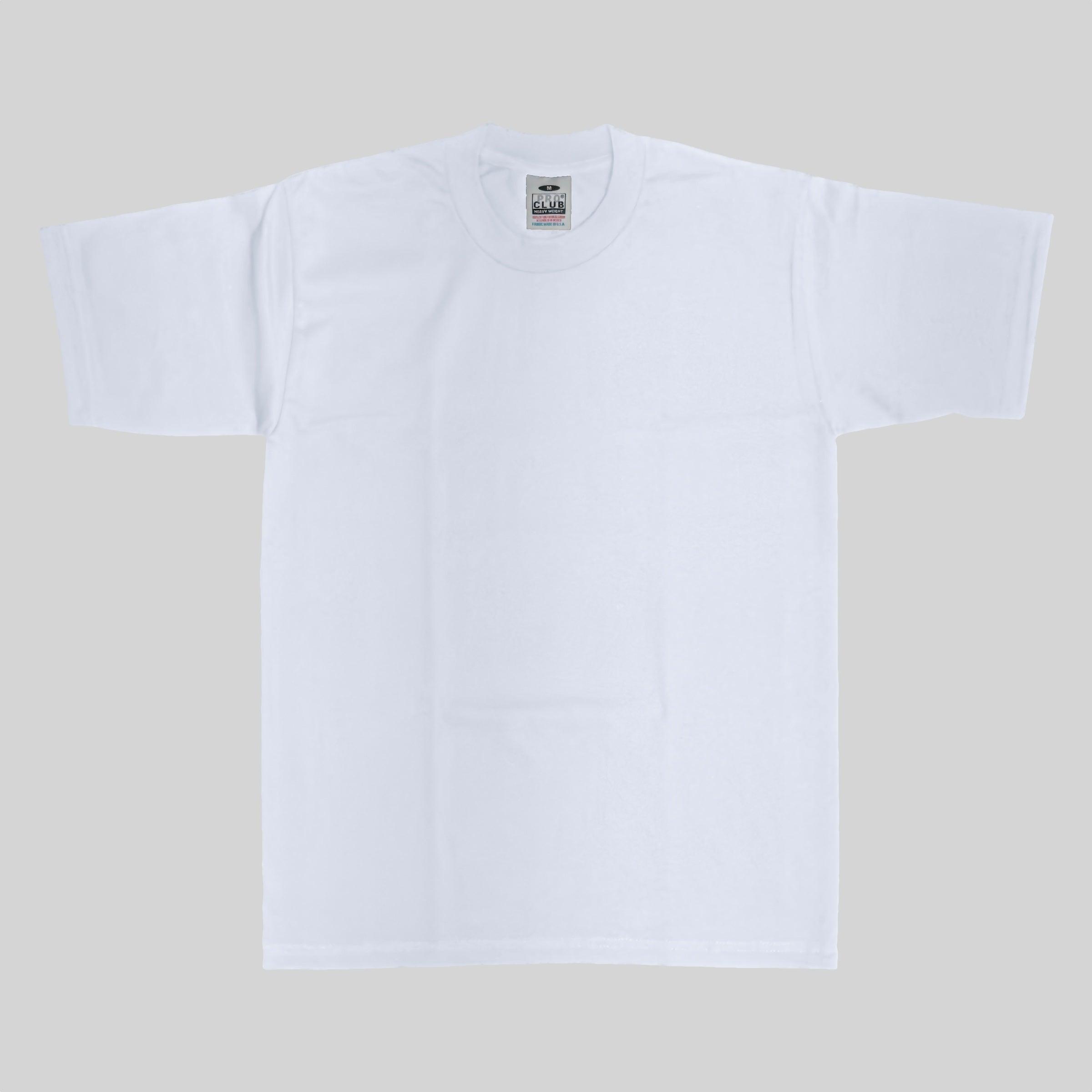 Pro Club Men's Heavyweight Cotton Short Sleeve Crew Neck T-Shirt