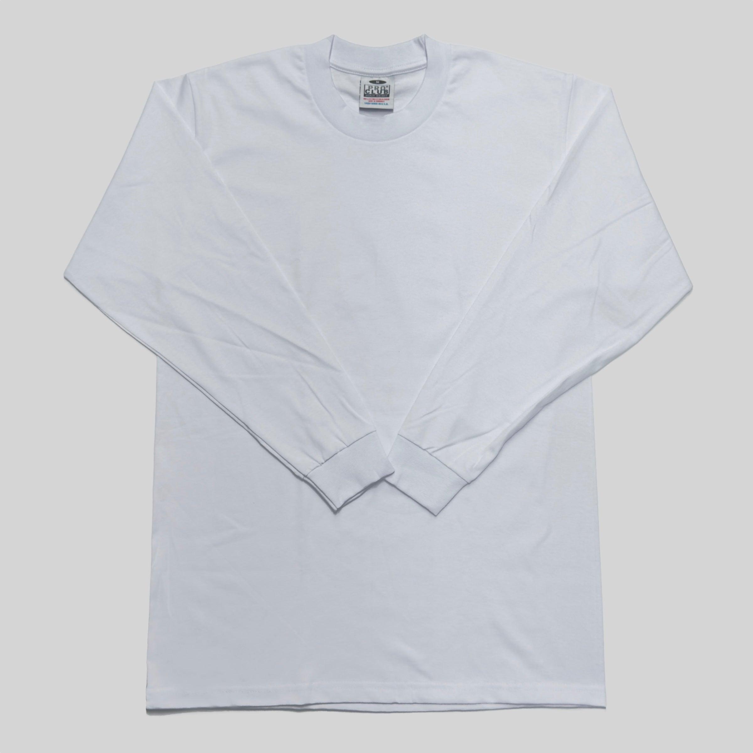 Pro Club Men's Heavyweight Cotton Long Sleeve Crew Neck T-Shirt