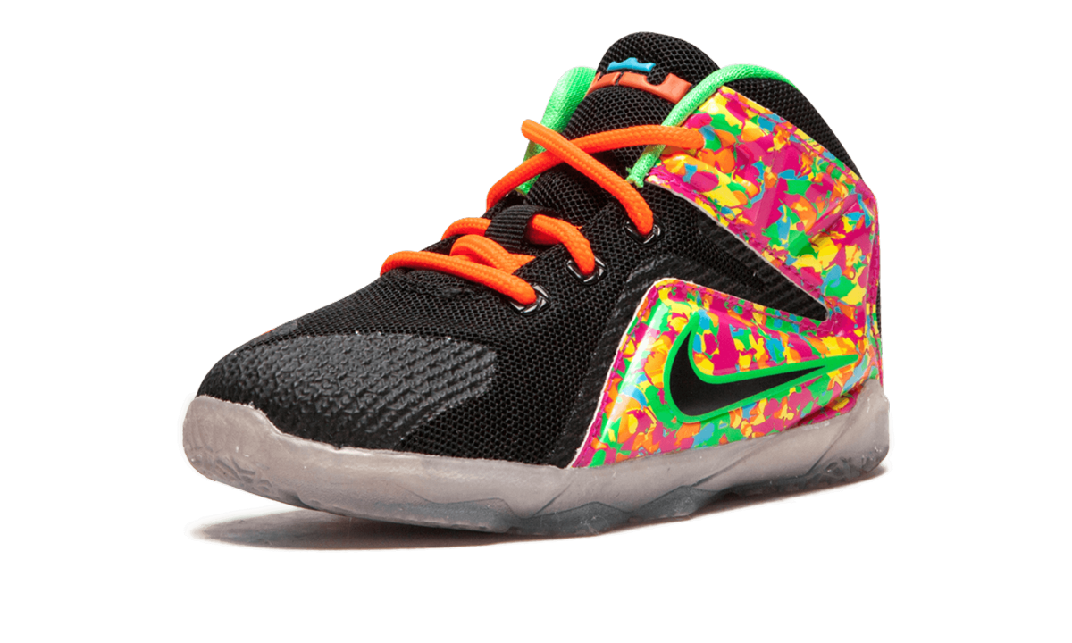 Lebron 12 (TD) "BLACK/BLACK-MULTI-COLOR" 685185 008