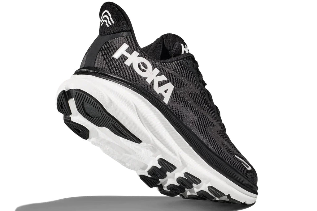 Hoka Mens Clifton 9 Wide - Black/White (1132210-BWHT)