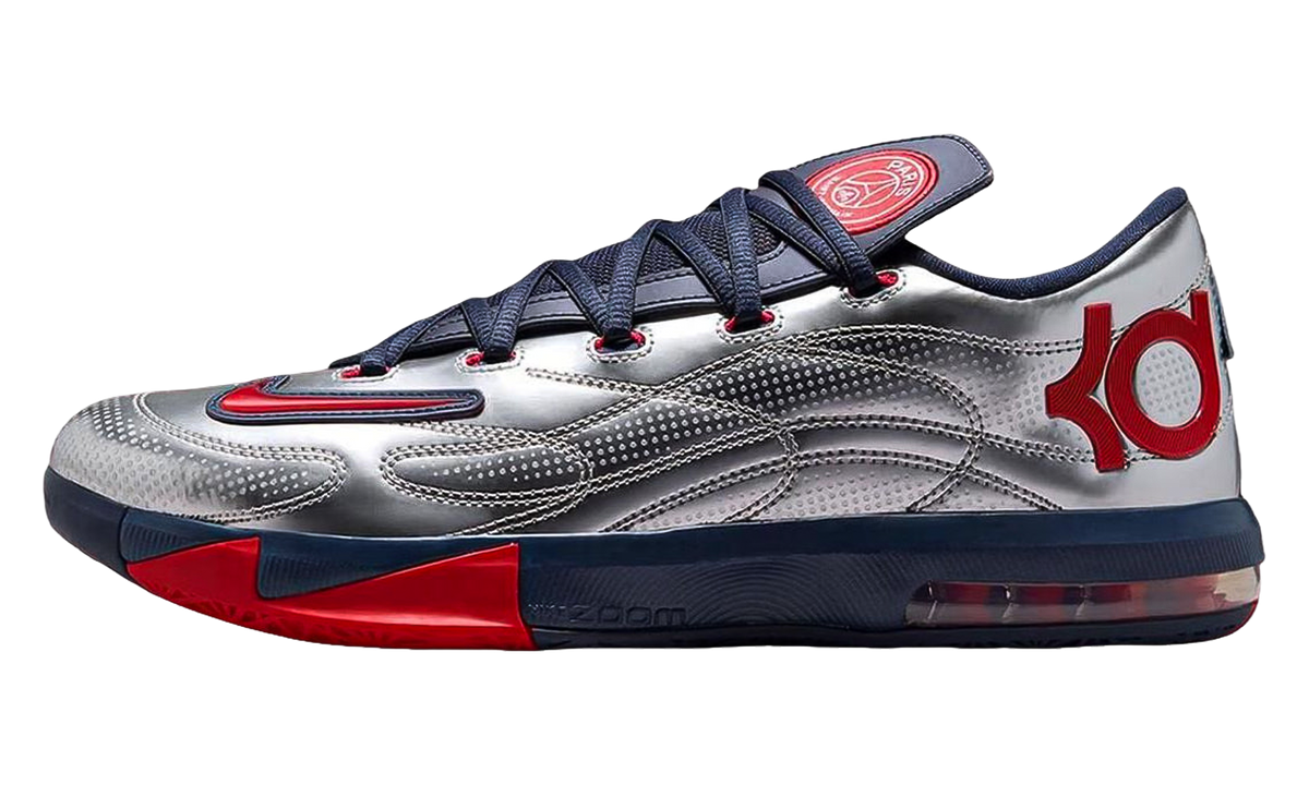 KD 6 "PSG Paris Saint-Germain Metallic Silver Navy" IU0593 001