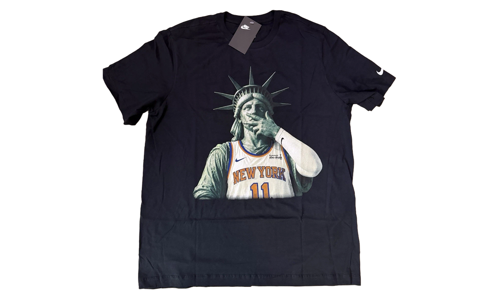 NYC Only Exclusive Statue Of Liberty Knicks Brunson T-Shirt "Black" 8366 001